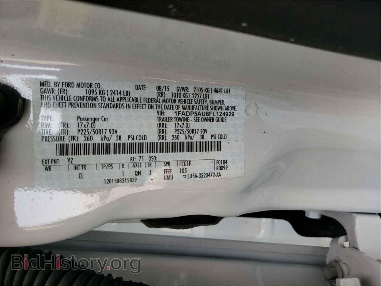 2015 FORD CMAX - VIN: 1FADP5AU8FL124929 - Фото 10