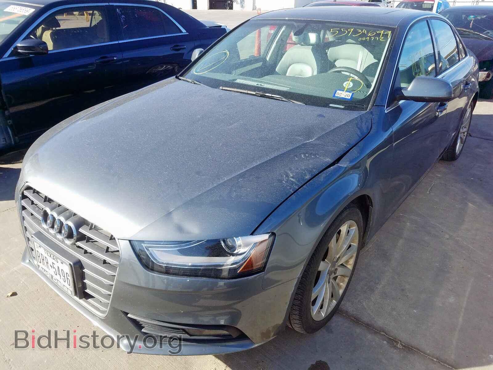 2013 AUDI A4 - VIN: WAUEFAFL6DN009772 - Фото 2