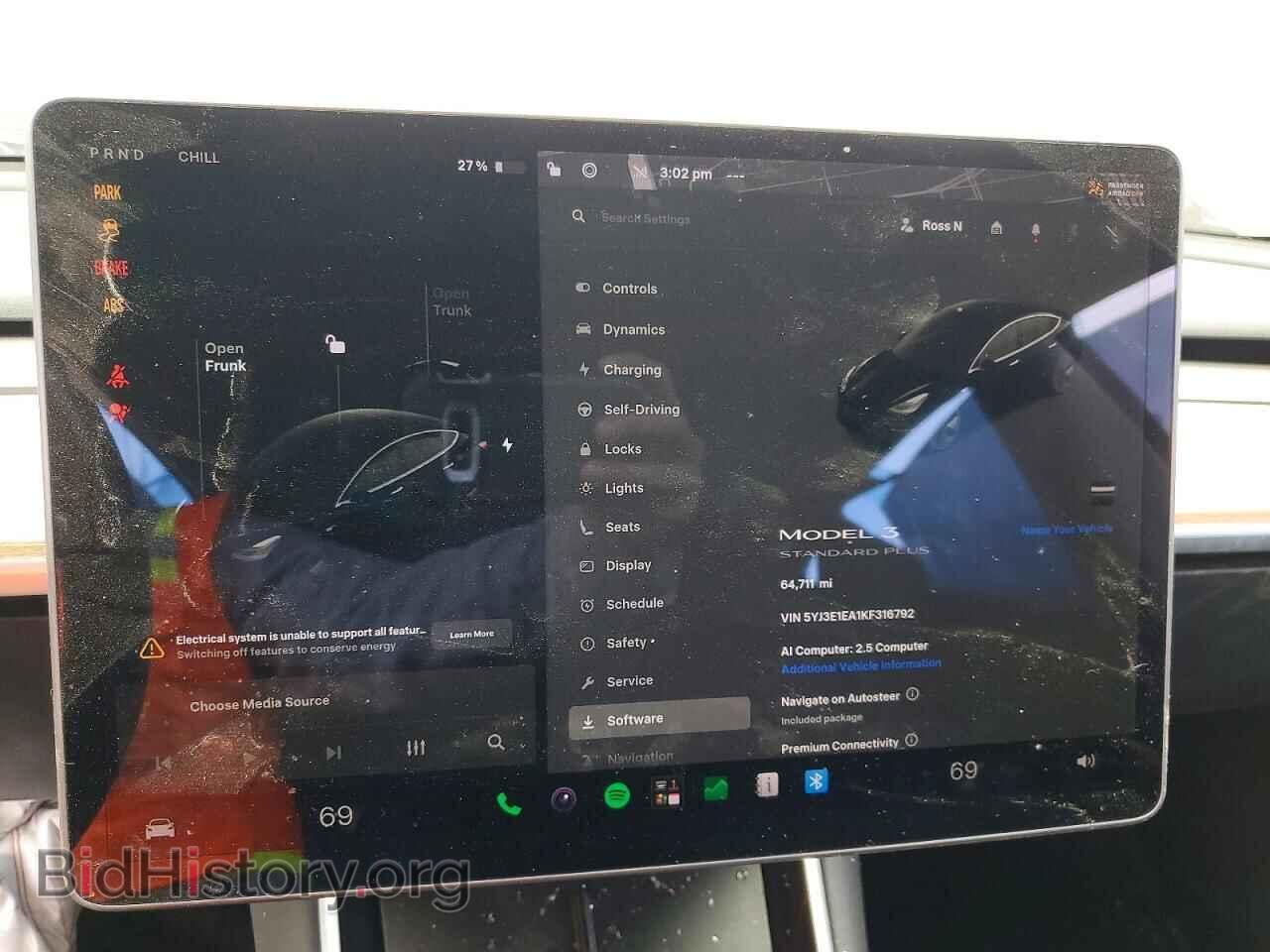 2019 TESLA MODEL 3 - VIN: 5YJ3E1EA1KF316792 - Photo 9