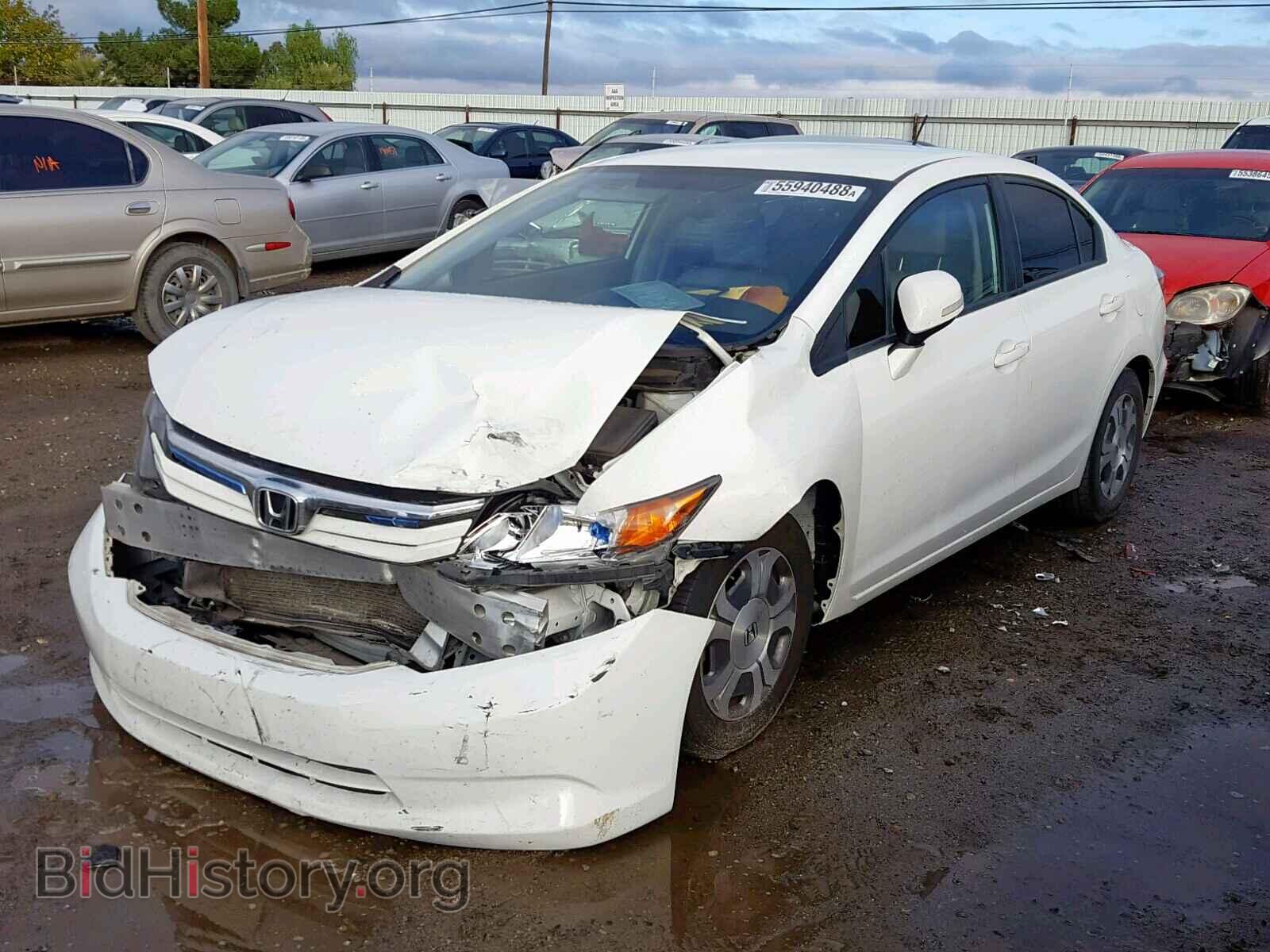 2012 HONDA CIVIC - VIN: JHMFB4F33CS008730 - Photo 2
