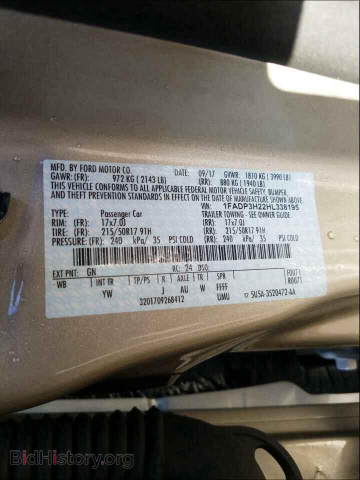 2017 FORD FOCUS - VIN: 1FADP3H22HL338195 - Photo 10