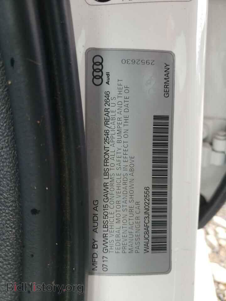 2018 AUDI A6 - VIN: WAUC8AFC3JN022556 - Фото 12