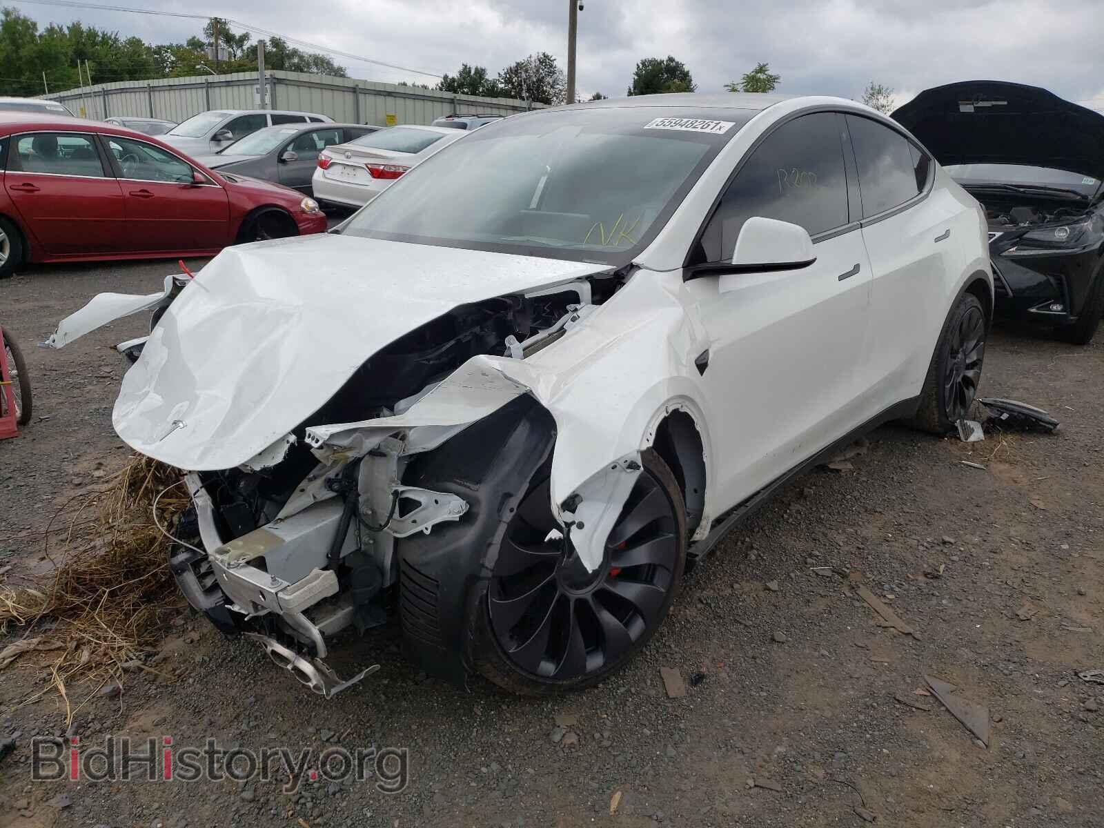 2020 TESLA MODEL Y - VIN: 5YJYGDEF5LF003520 - Фото 2