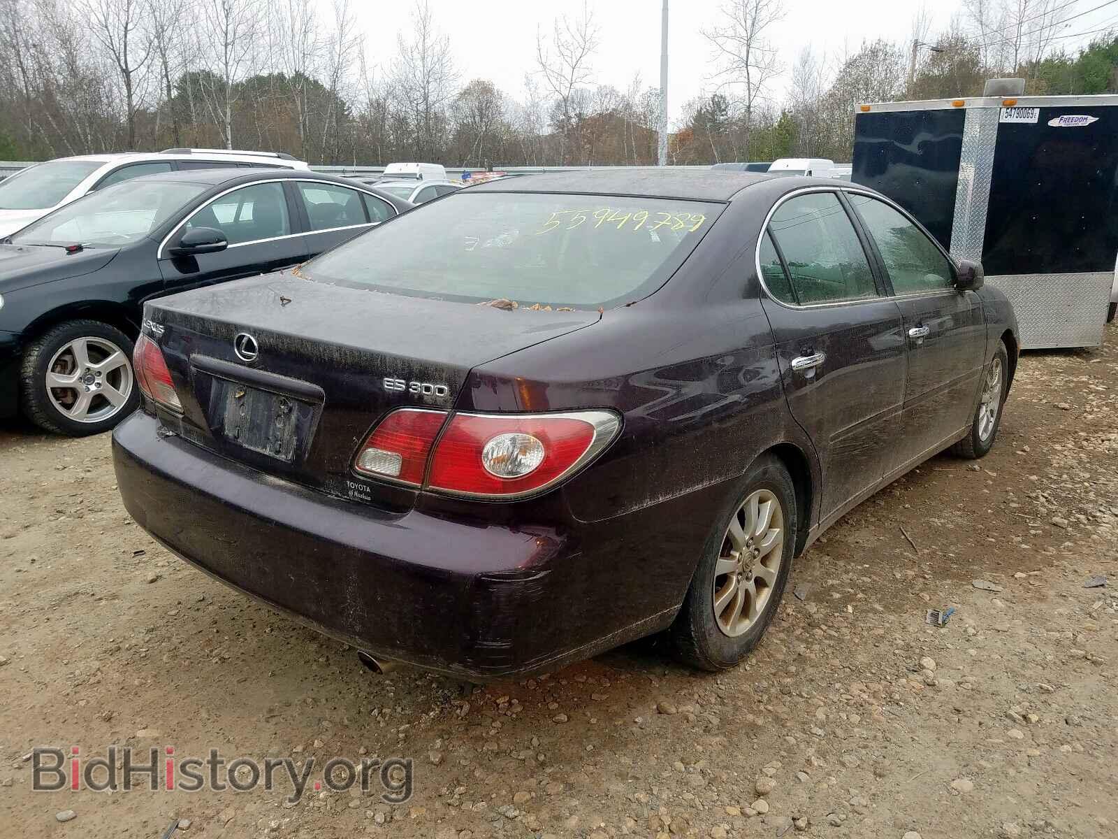 2003 LEXUS ES300 - VIN: JTHBF30G036013885 - Фото 4