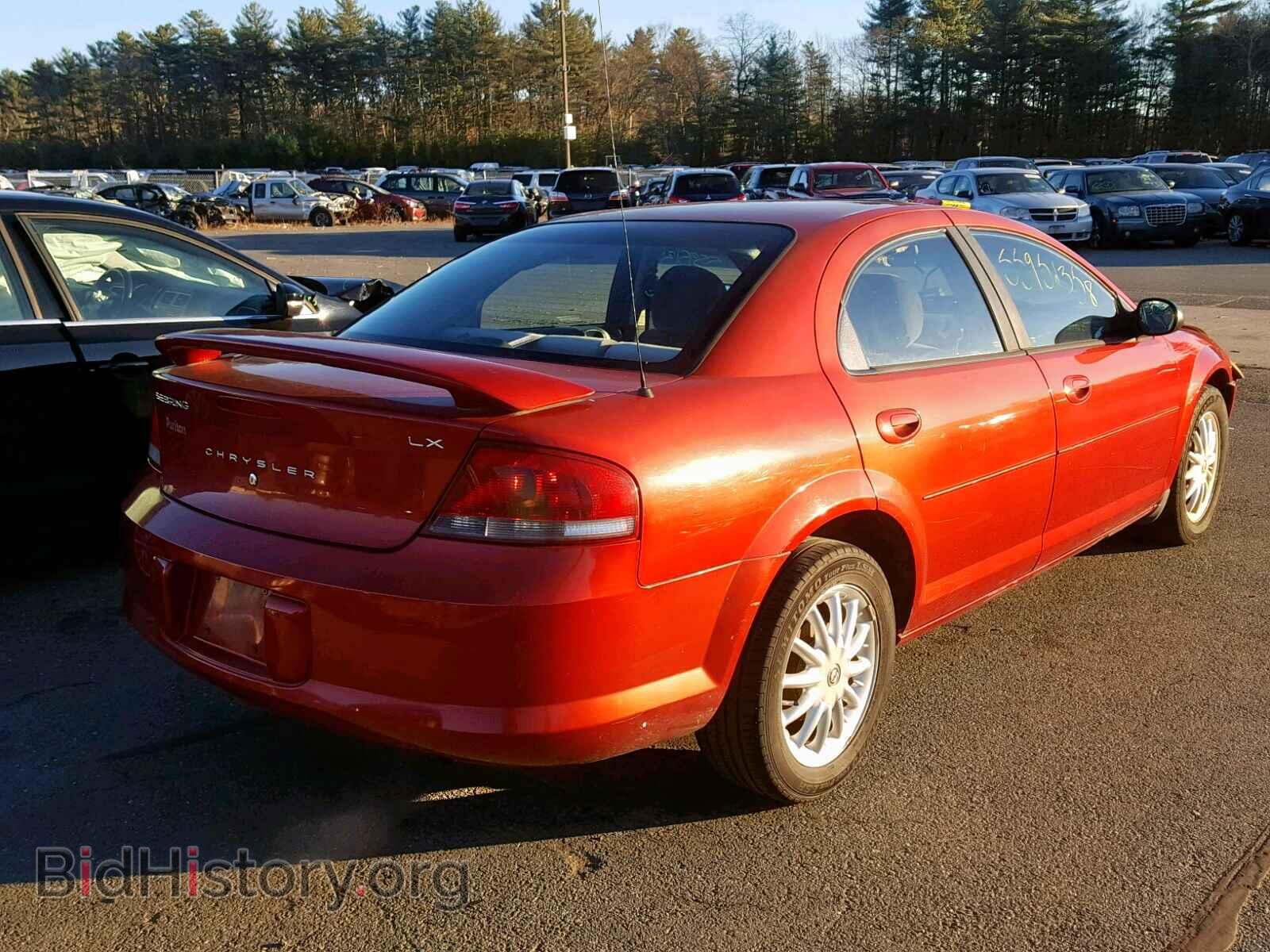 2003 CHRYSLER SEBRING - VIN: 1C3EL46X53N559855 - Фото 4