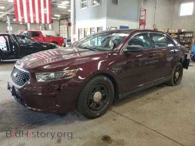 2015 Ford TAURUS Police Interceptor, темно-бордовый — VIN 1FAHP2MK6FG150352, Copart