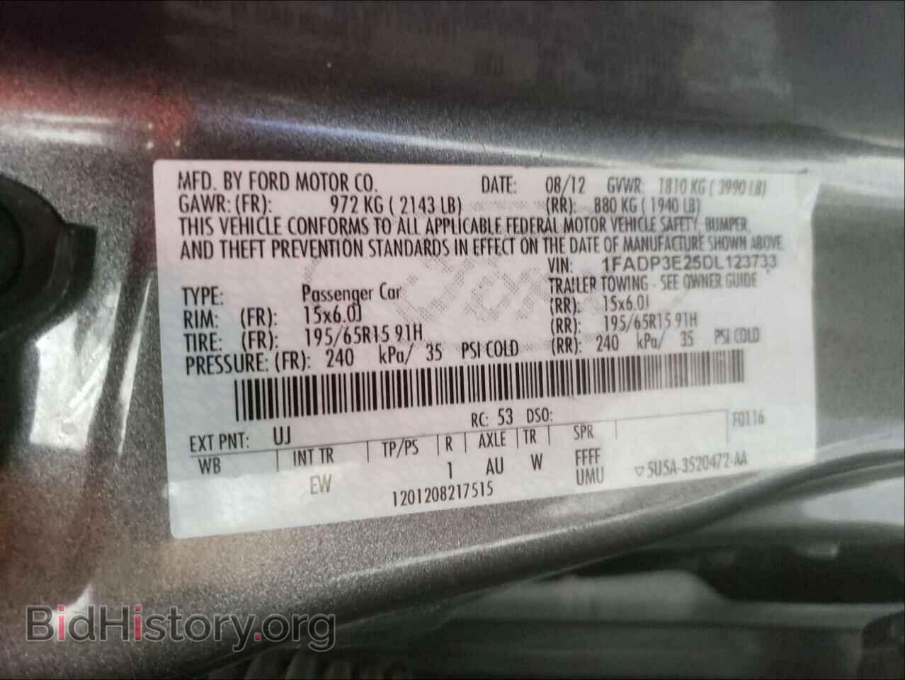 2013 FORD FOCUS - VIN: 1FADP3E25DL123733 - Photo 10