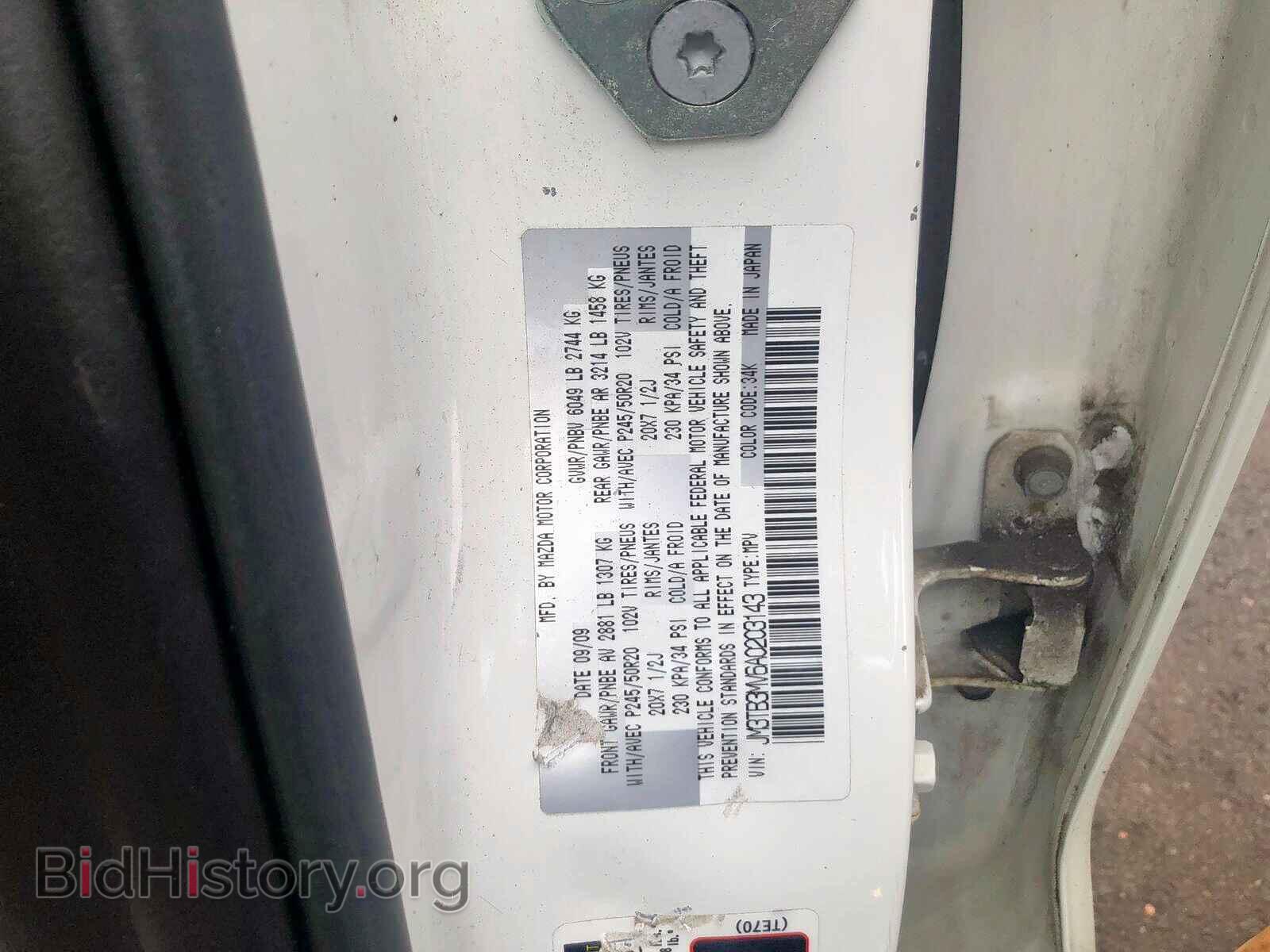 2010 MAZDA CX-9 - VIN: JM3TB3MV6A0203143 - Фото 10