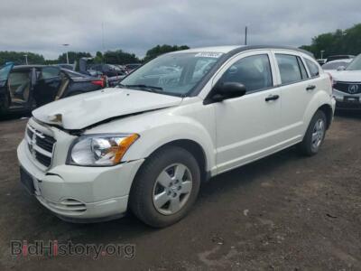 2008 Dodge CALIBER, white — VIN 1B3HB28B38D559031, Copart