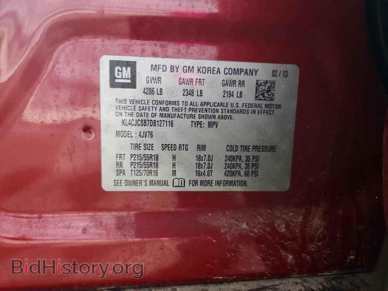 2013 BUICK ENCORE - VIN: KL4CJCSB7DB127116 - Photo 13