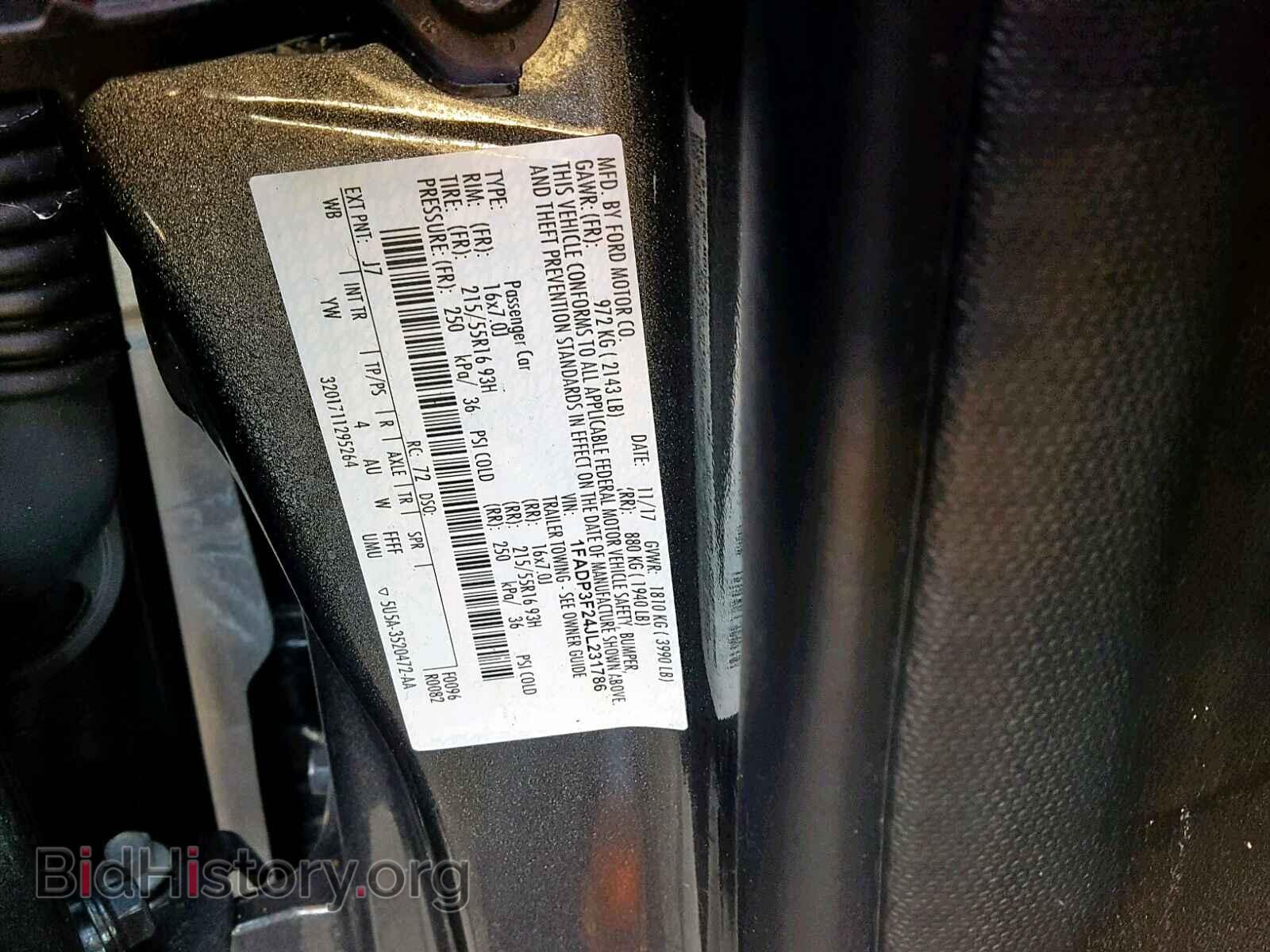 2018 FORD FOCUS - VIN: 1FADP3F24JL231786 - Фото 10