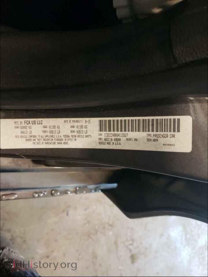 2016 CHRYSLER 200 - VIN: 1C3CCCAB0GN115527 - Фото 10