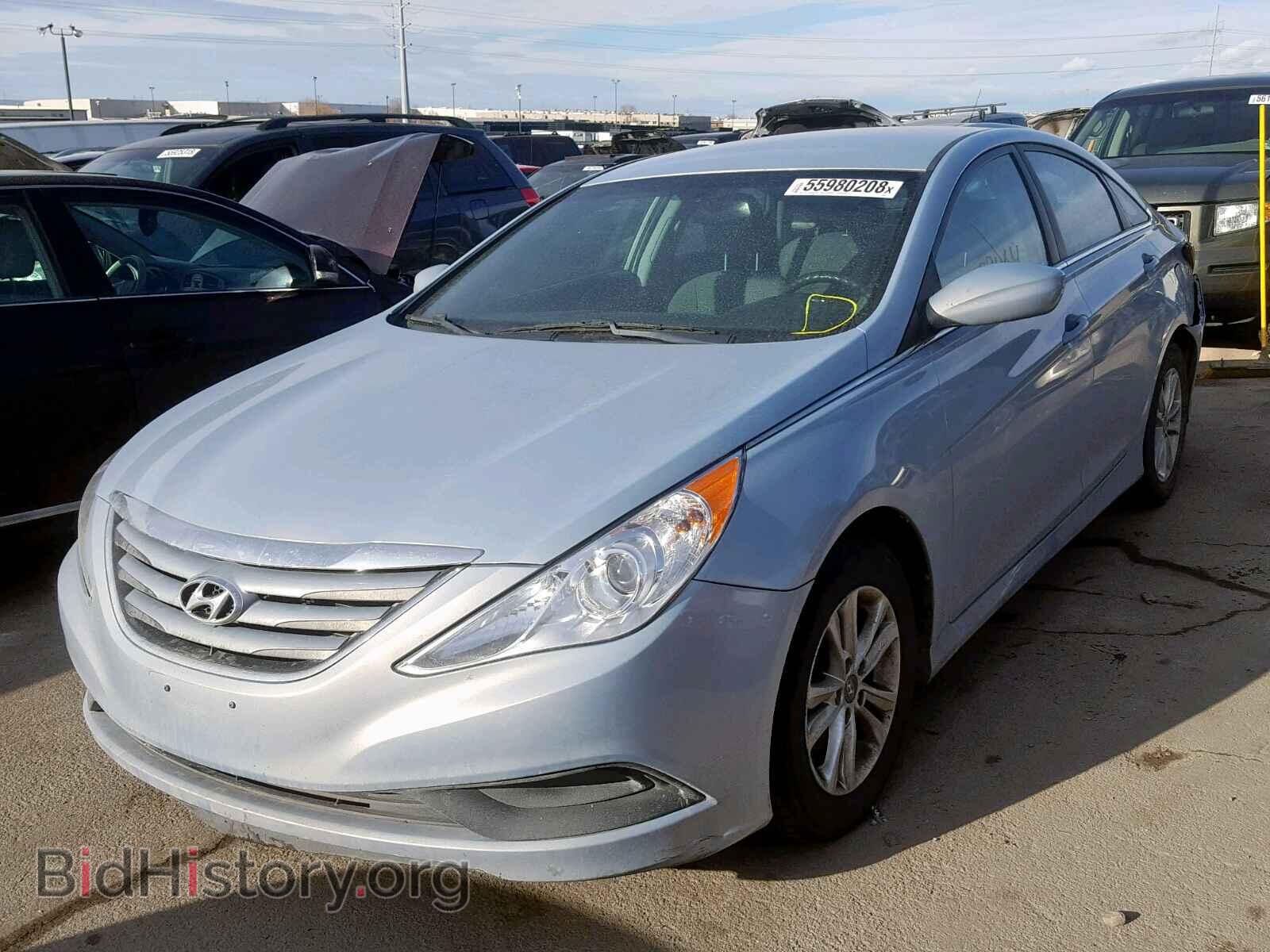 2014 HYUNDAI SONATA - VIN: 5NPEB4AC8EH883548 - Фото 2