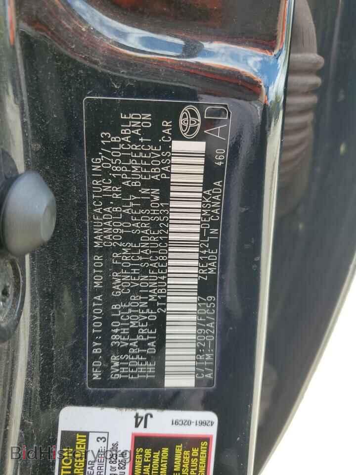 2013 TOYOTA COROLLA - VIN: 2T1BU4EE8DC122531 - Фото 12