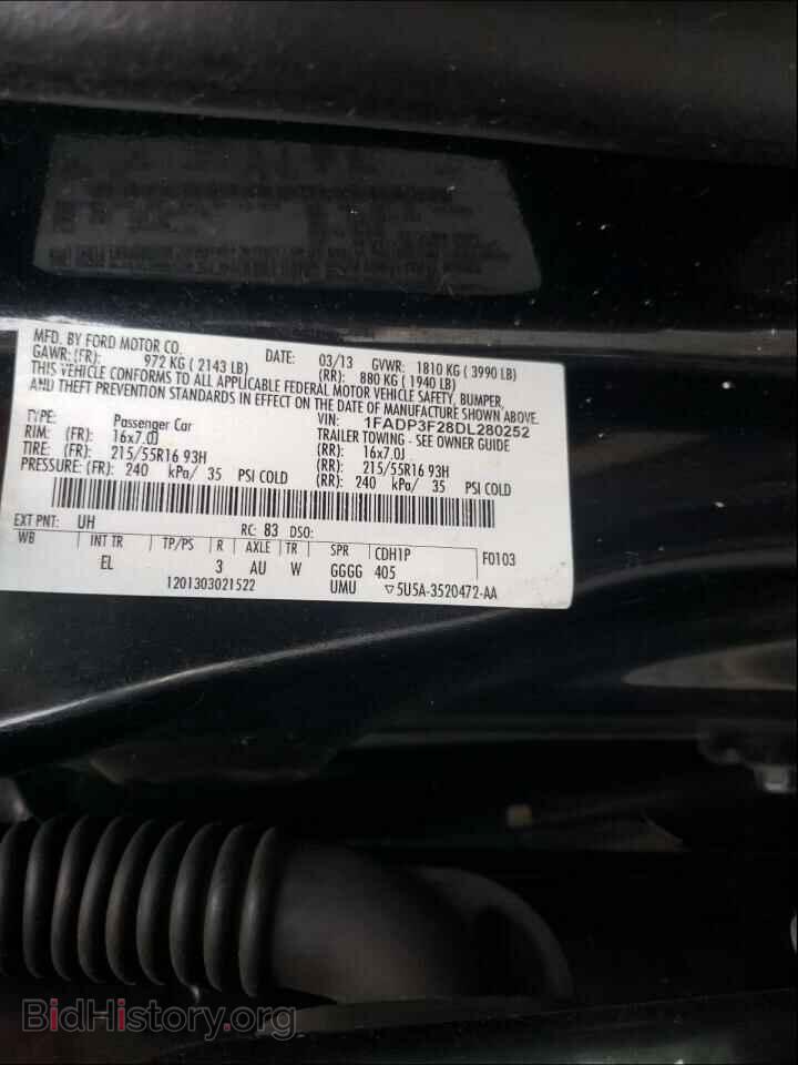 2013 FORD FOCUS - VIN: 1FADP3F28DL280252 - Photo 10