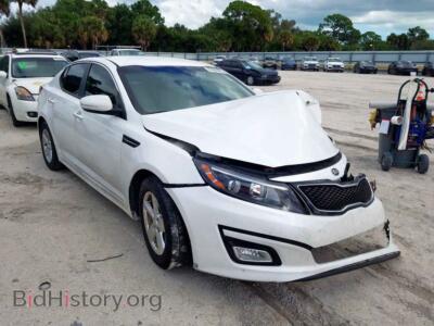 2015 Kia OPTIMA LX, белый — VIN KNAGM4A77F5585027, Copart