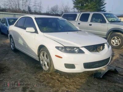 2007 Mazda 6 6 S, белый — VIN 1YVHP80D375M19340, Copart