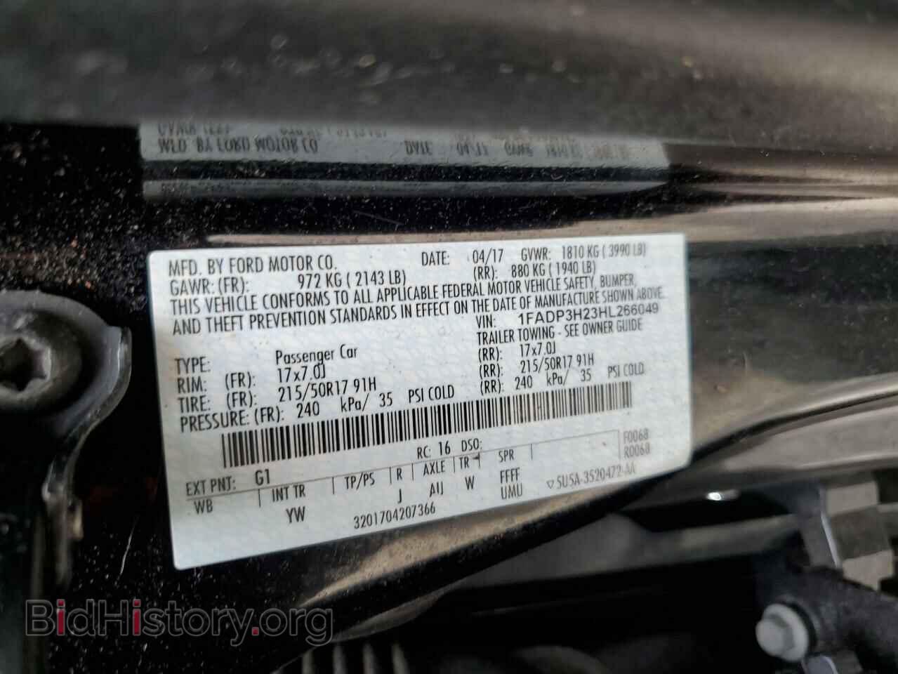 2017 FORD FOCUS - VIN: 1FADP3H23HL266049 - Фото 13