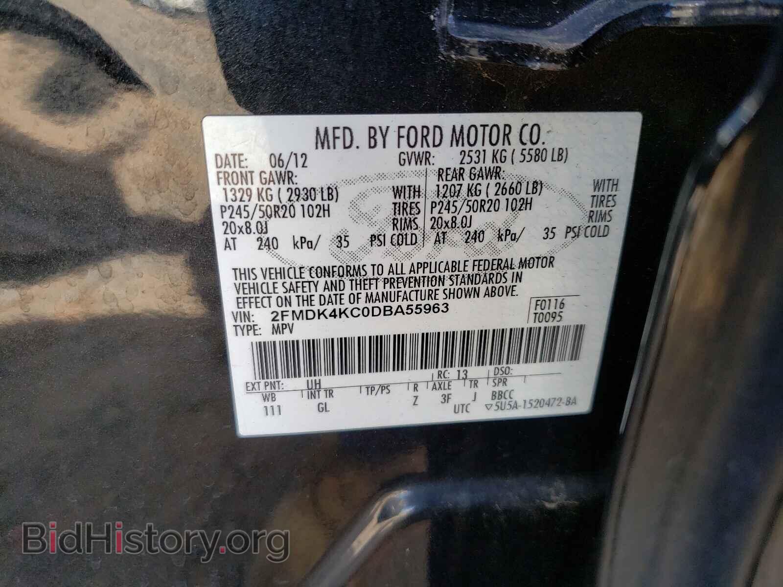 2013 FORD EDGE - VIN: 2FMDK4KC0DBA55963 - Photo 10