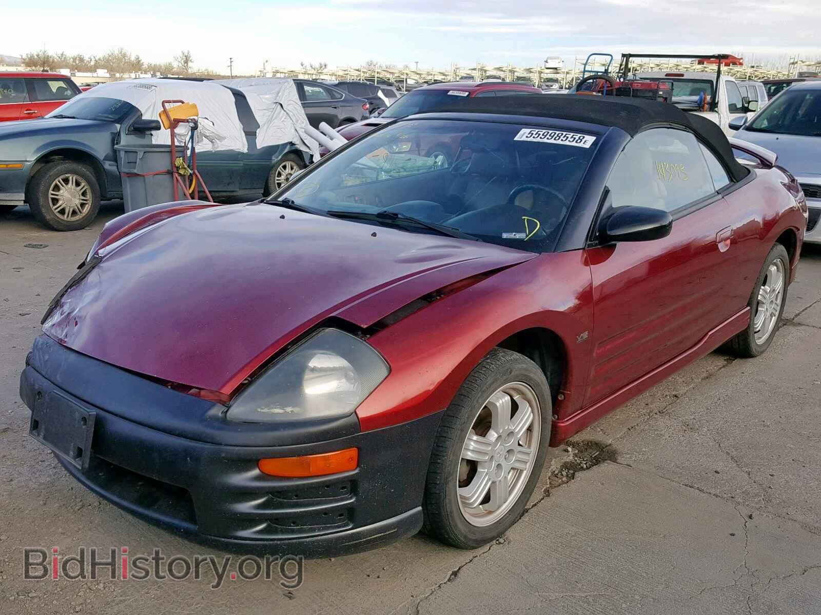 2001 MITSUBISHI ECLIPSE - VIN: 4A3AE85H81E086310 - Фото 2