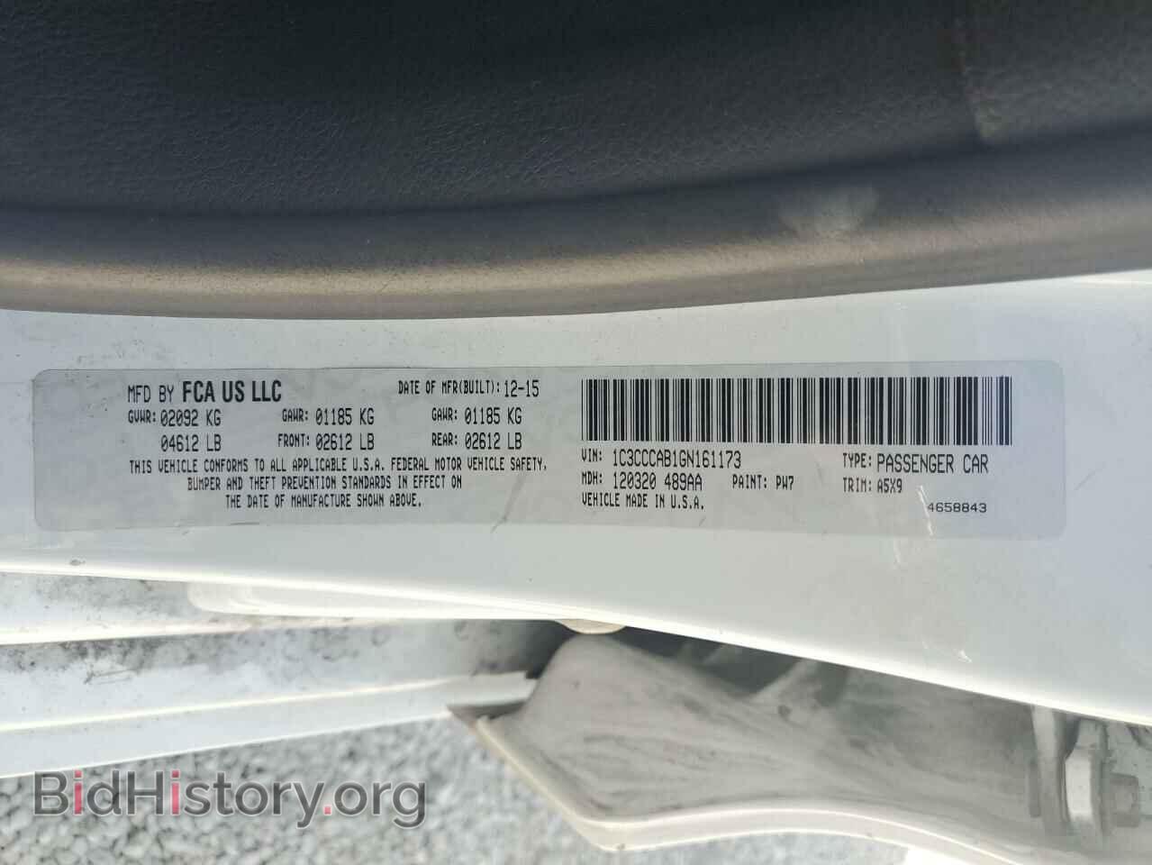 2016 CHRYSLER 200 - VIN: 1C3CCCAB1GN161173 - Фото 13