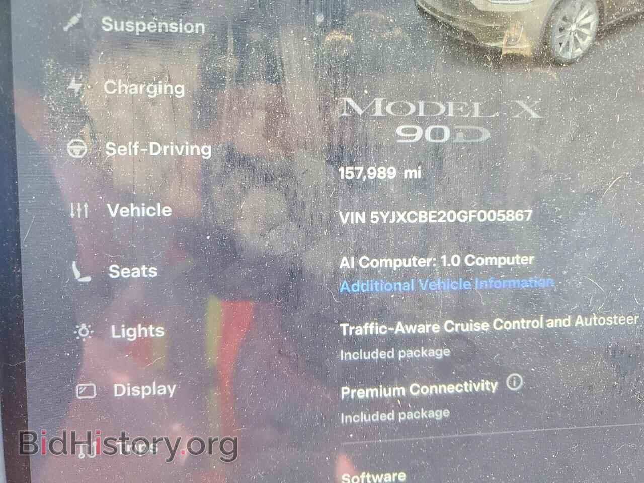 2016 TESLA MODEL X - VIN: 5YJXCBE20GF005867 - Photo 9