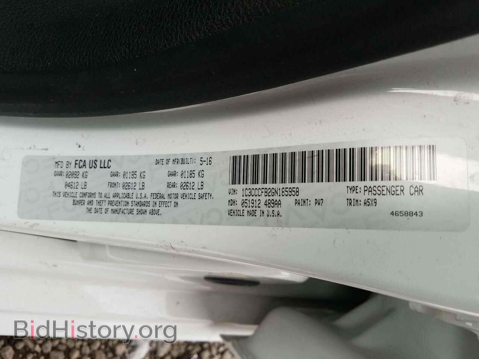 2016 CHRYSLER 200 - VIN: 1C3CCCFB2GN185958 - Photo 10