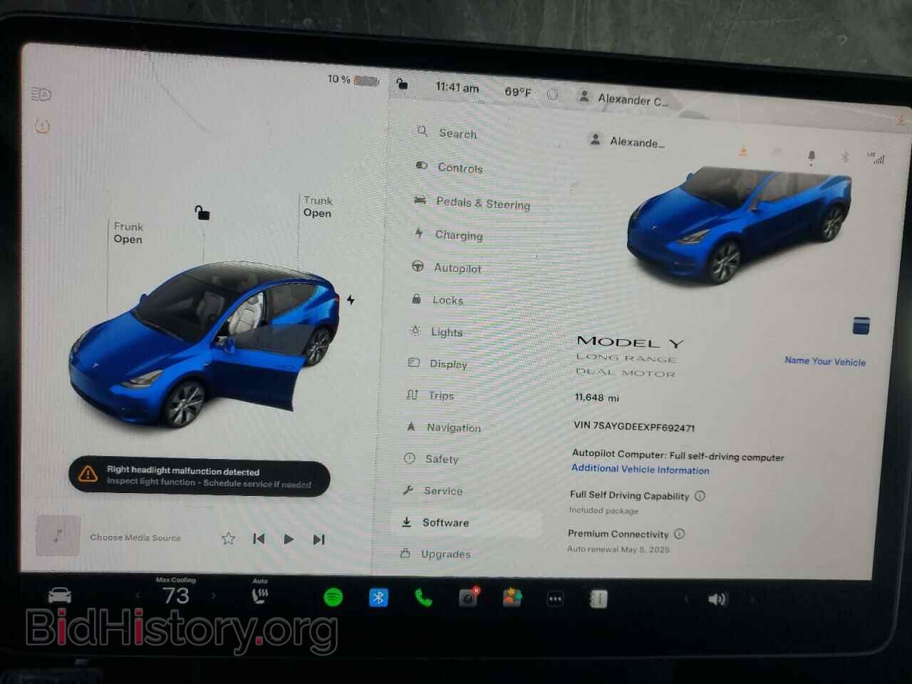 2023 TESLA MODEL Y - VIN: 7SAYGDEEXPF692471 - Фото 9