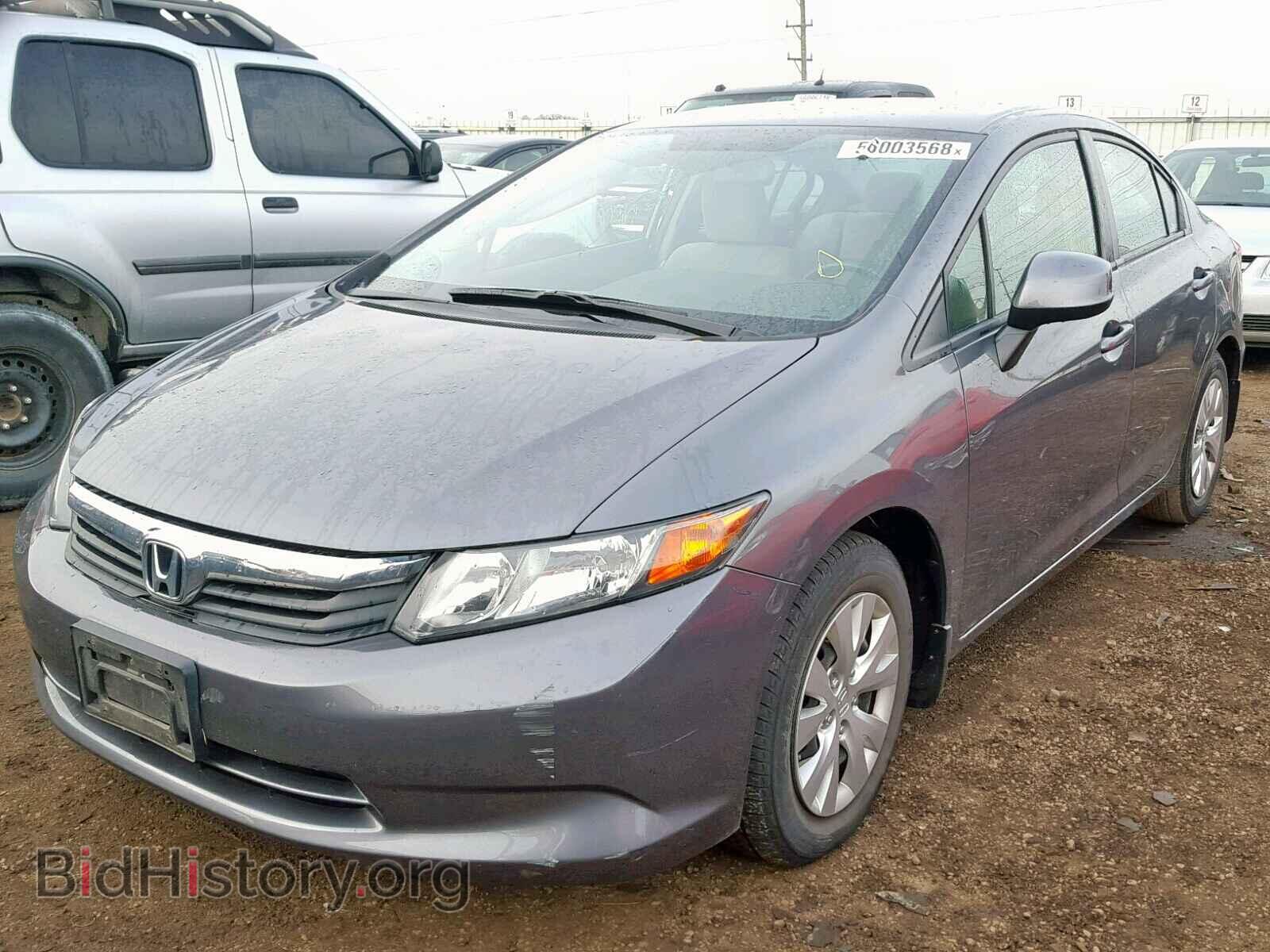 2012 HONDA CIVIC LX - VIN: 19XFB2F5XCE012347 - Фото 2