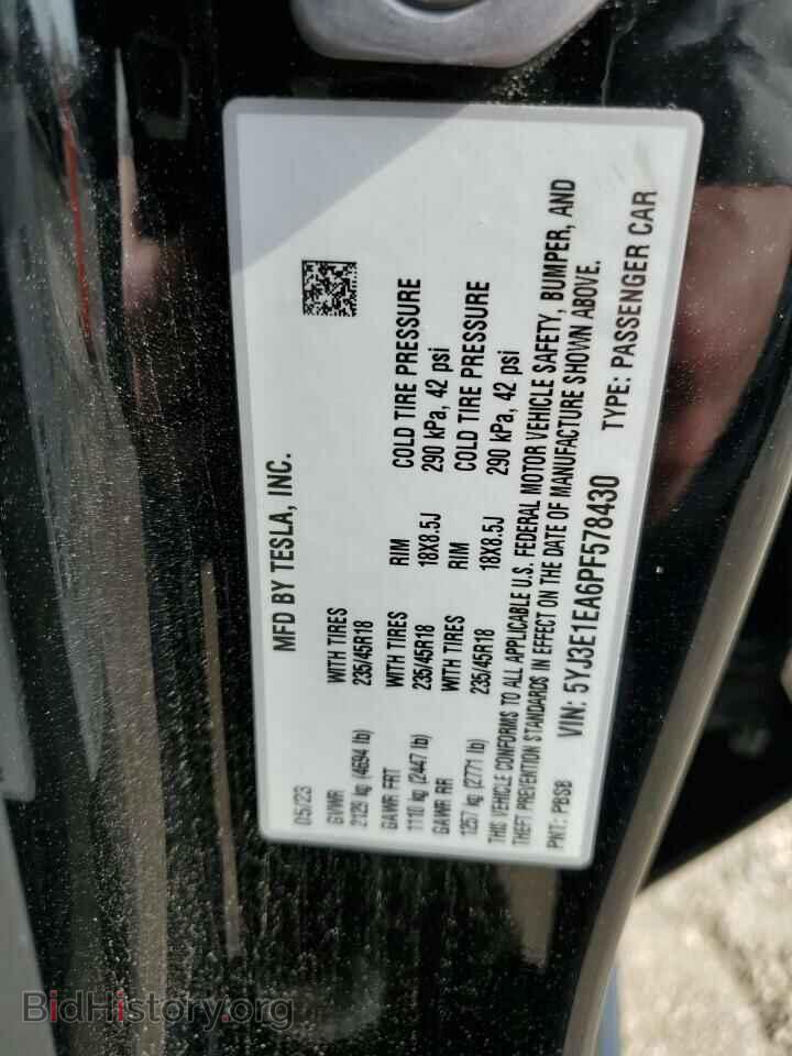 2023 TESLA MODEL 3 - VIN: 5YJ3E1EA6PF578430 - Photo 13