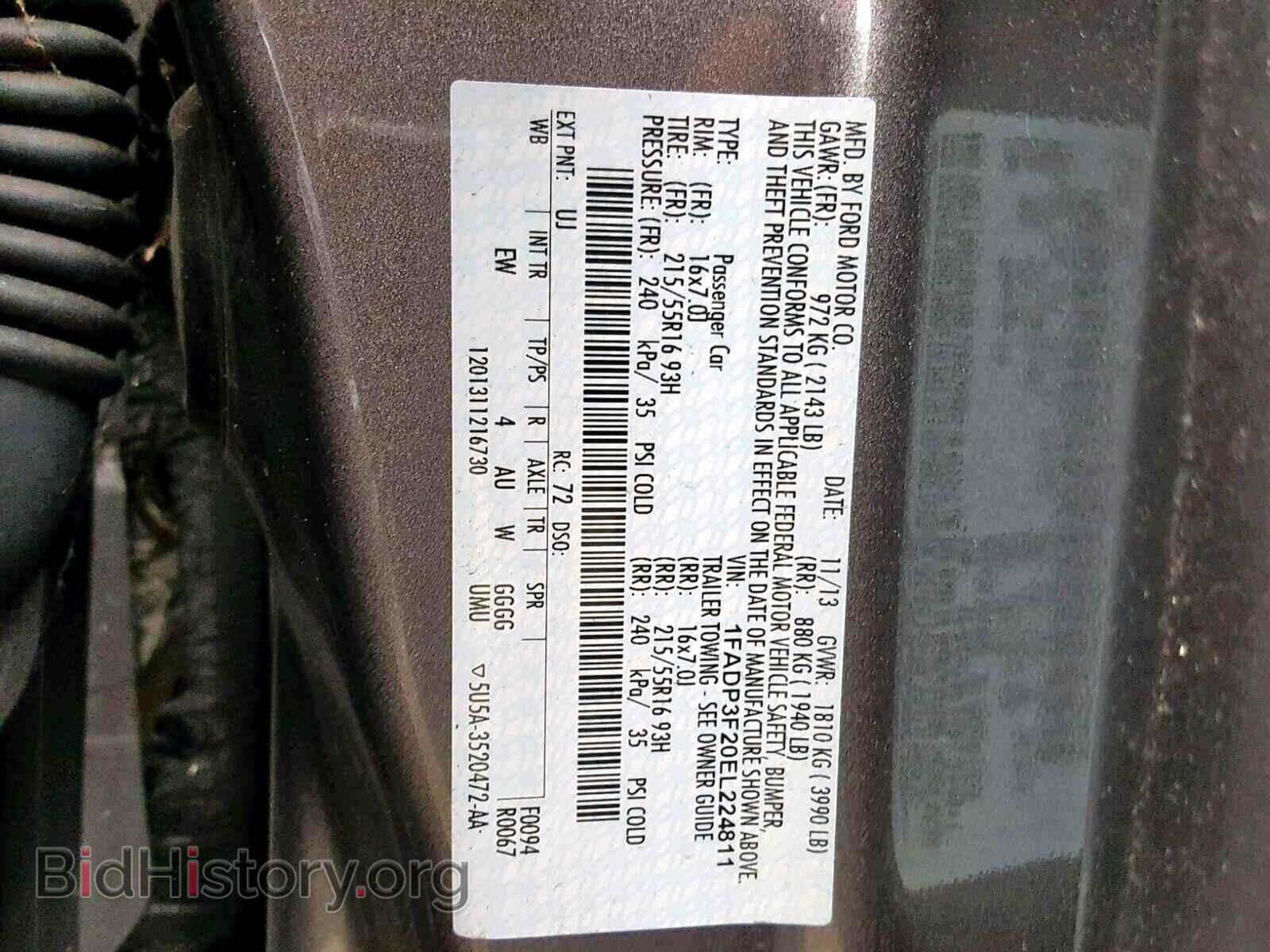 2014 FORD FOCUS - VIN: 1FADP3F20EL224811 - Photo 10