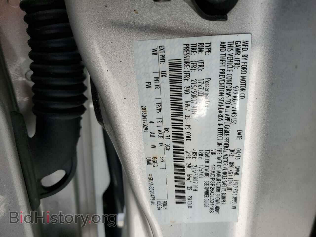 2016 FORD FOCUS - VIN: 1FADP3F26GL321188 - Photo 12