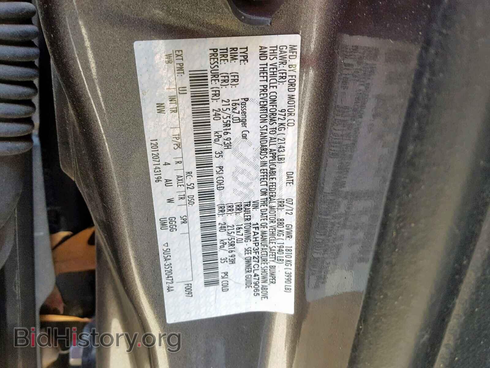 2012 FORD FOCUS SE - VIN: 1FAHP3F27CL479065 - Фото 10