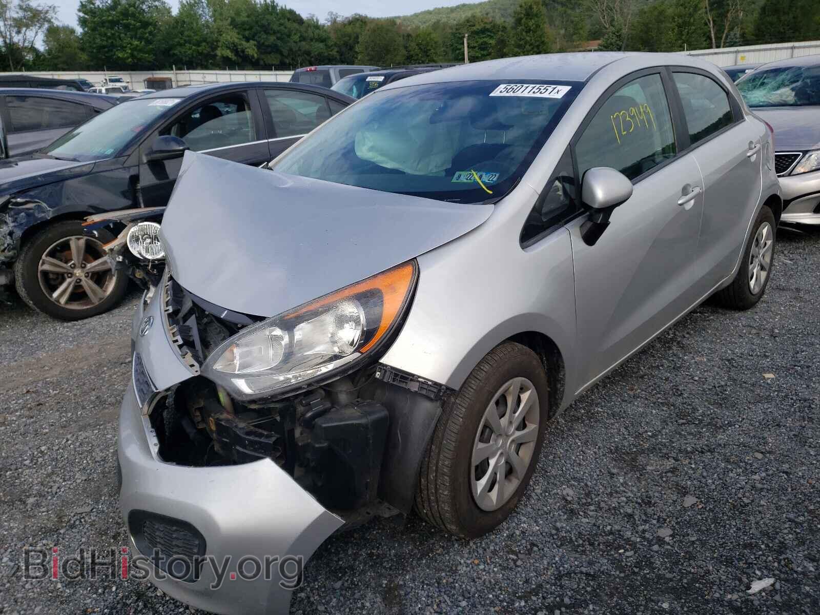 2012 KIA RIO - VIN: KNADN5A36C6030739 - Фото 2