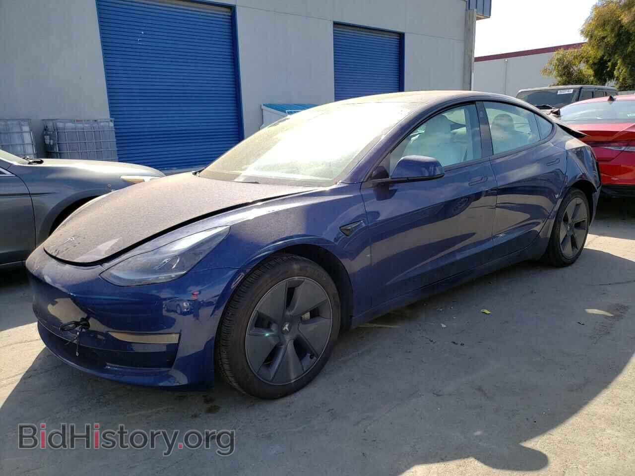 Photo 5YJ3E1EB5NF277878 - TESLA MODEL 3 2022