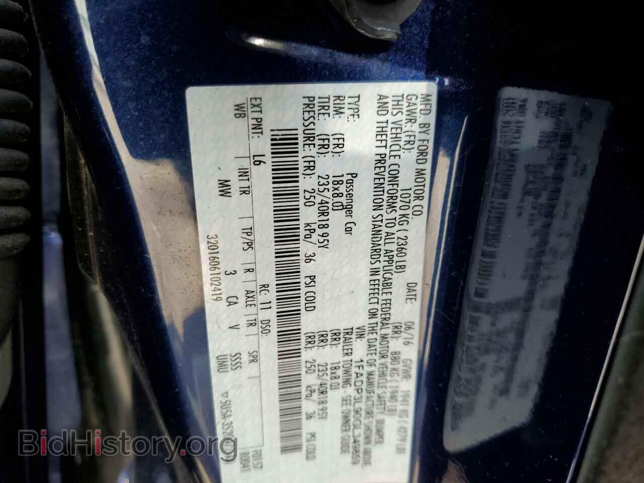 2016 FORD FOCUS - VIN: 1FADP3L90GL349859 - Photo 12