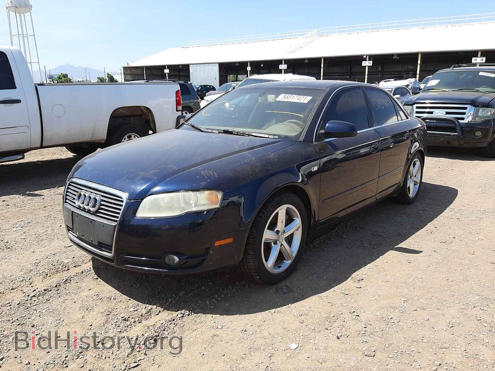 2007 AUDI A4 - VIN: WAUDH78E67A129042 - Фото 2