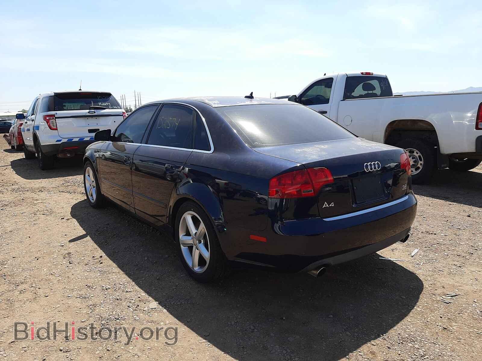 2007 AUDI A4 - VIN: WAUDH78E67A129042 - Фото 3