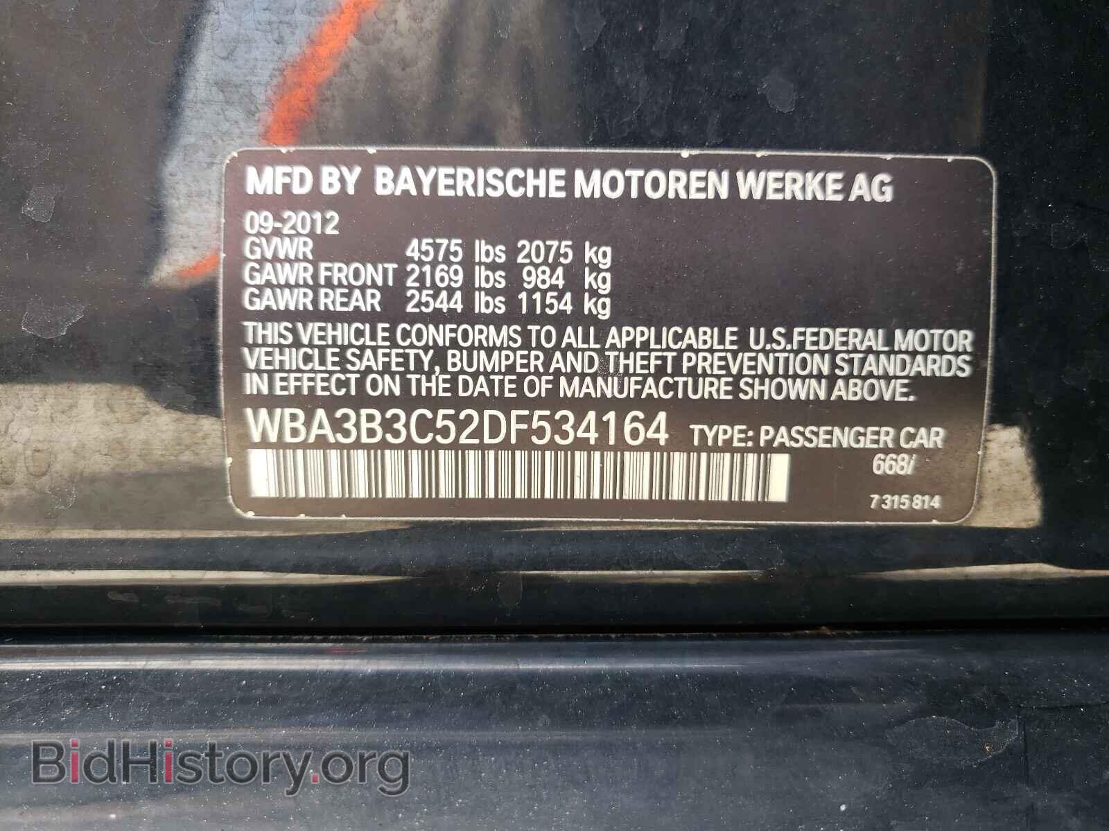 2013 BMW 3 SERIES - VIN: WBA3B3C52DF534164 - Photo 10