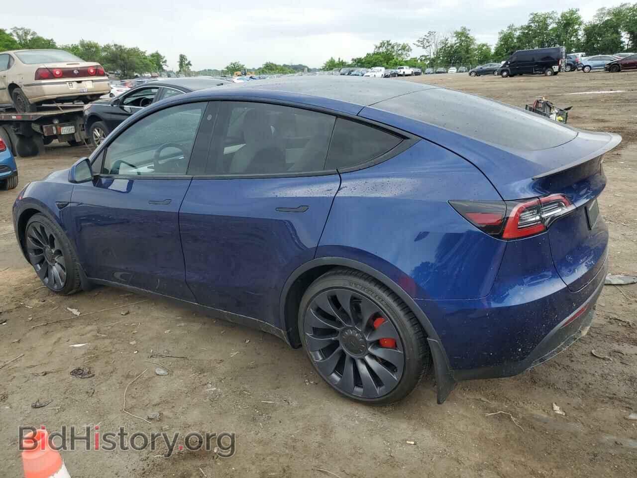 2022 TESLA MODEL Y - VIN: 7SAYGDEF1NF375958 - Фото 2