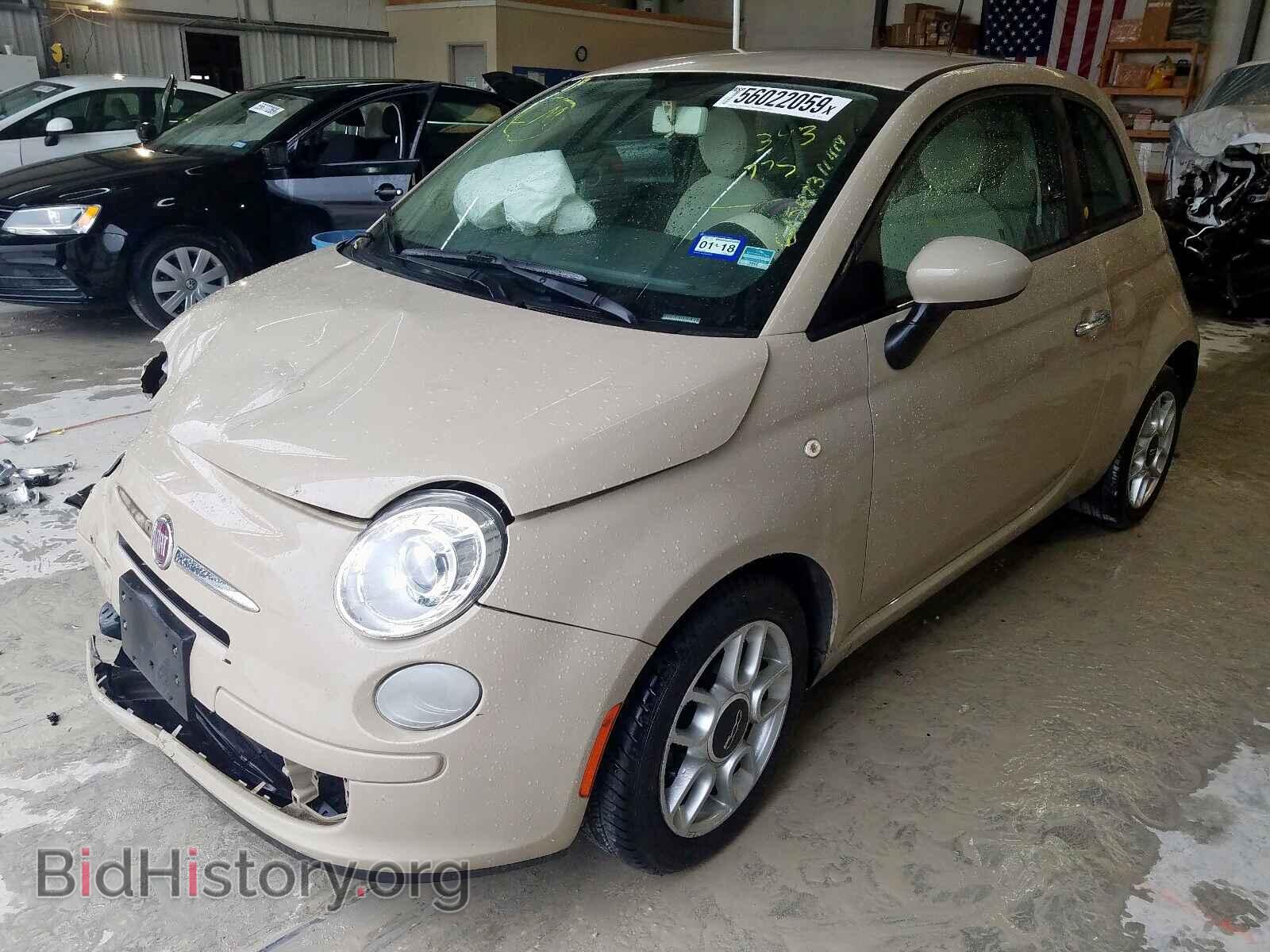 2012 FIAT 500 - VIN: 3C3CFFAR8CT343775 - Фото 2