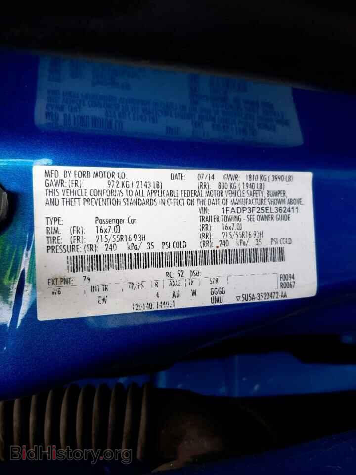 2014 FORD FOCUS - VIN: 1FADP3F25EL362411 - Photo 10