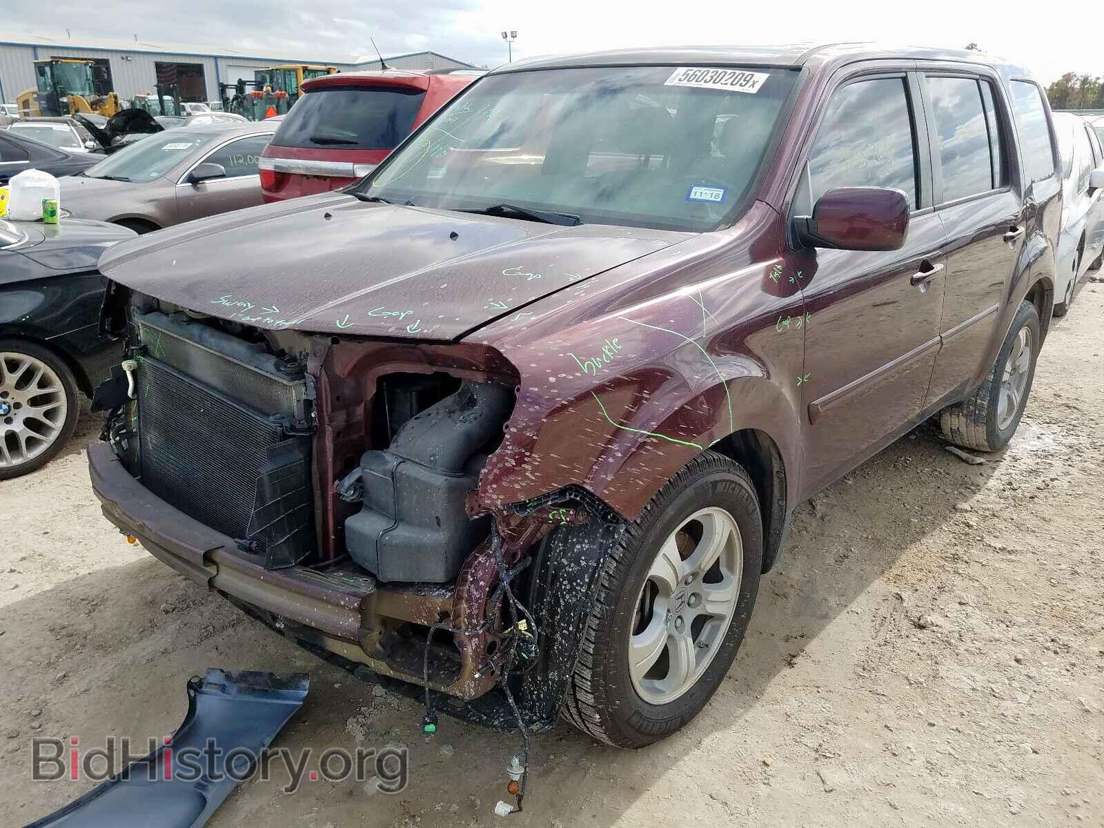 2012 HONDA PILOT EXL - VIN: 5FNYF3H53CB038573 - Фото 2