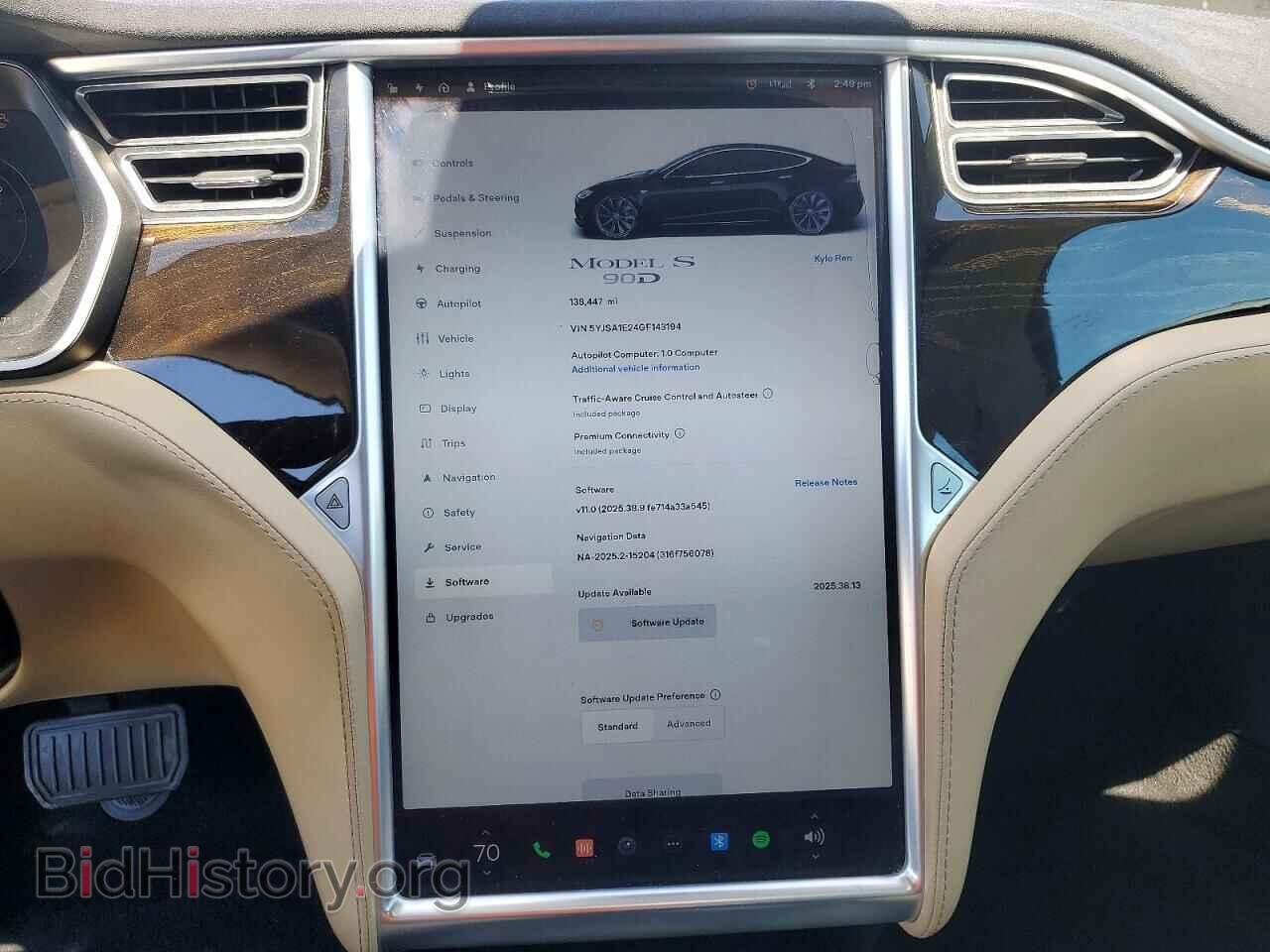2016 TESLA MODEL S - VIN: 5YJSA1E24GF143194 - Photo 9