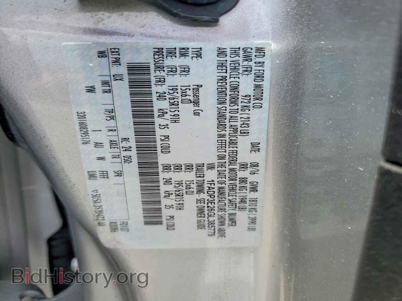 2016 FORD FOCUS - VIN: 1FADP3E26GL385779 - Photo 13