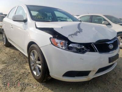 2010 Kia FORTE EX, white — VIN KNAFU4A20A5167501, Copart