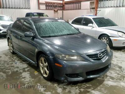 2005 Mazda 6 6 I, gray — VIN 1YVHP84C155M67482, Copart