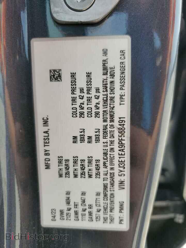 2023 TESLA MODEL 3 - VIN: 5YJ3E1EA9PF568491 - Фото 12