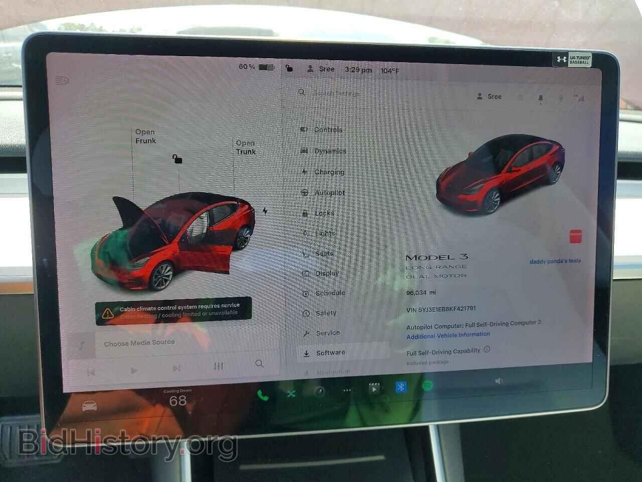 2019 TESLA MODEL 3 - VIN: 5YJ3E1EB8KF421791 - Фото 9