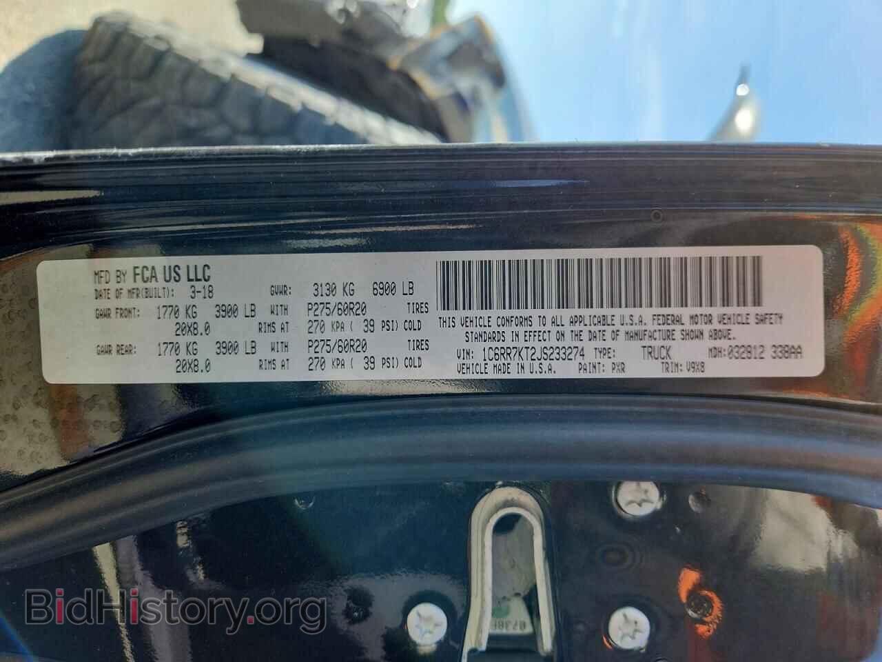 2018 RAM 1500 - VIN: 1C6RR7KT2JS233274 - Фото 12